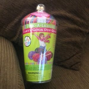 Pink-A-Lucius fluffy soda pop scarf kit “Brand new” never opened